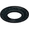 Ekena Millwork Andrea Ceiling Medallion (Fits Canopies up to 4 1/8"), 8 1/8"OD x 4 1/8"ID x 1/2"P, Night Shade CM08ADNSF - alternate 3